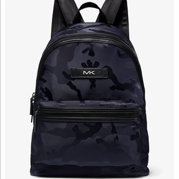 MICHAEL KORS Camouflage Nylon Jacquard Backpack - Picture 1 of 10